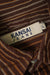 Vintage Kansai Jeans Brown Striped Corduroy Shirt