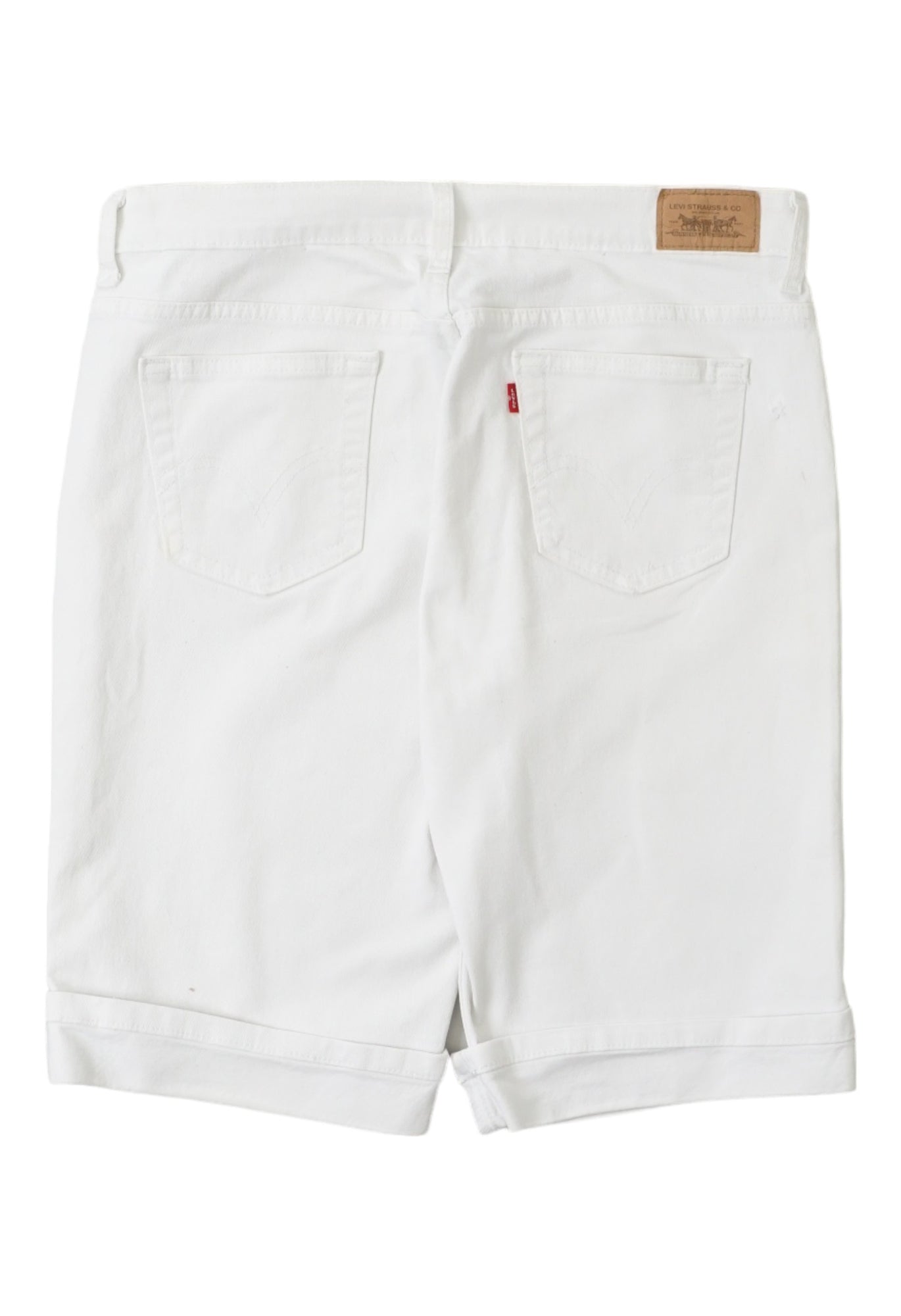 Vintage Levis 515 Slim White Denim Shorts Atlas Vintage