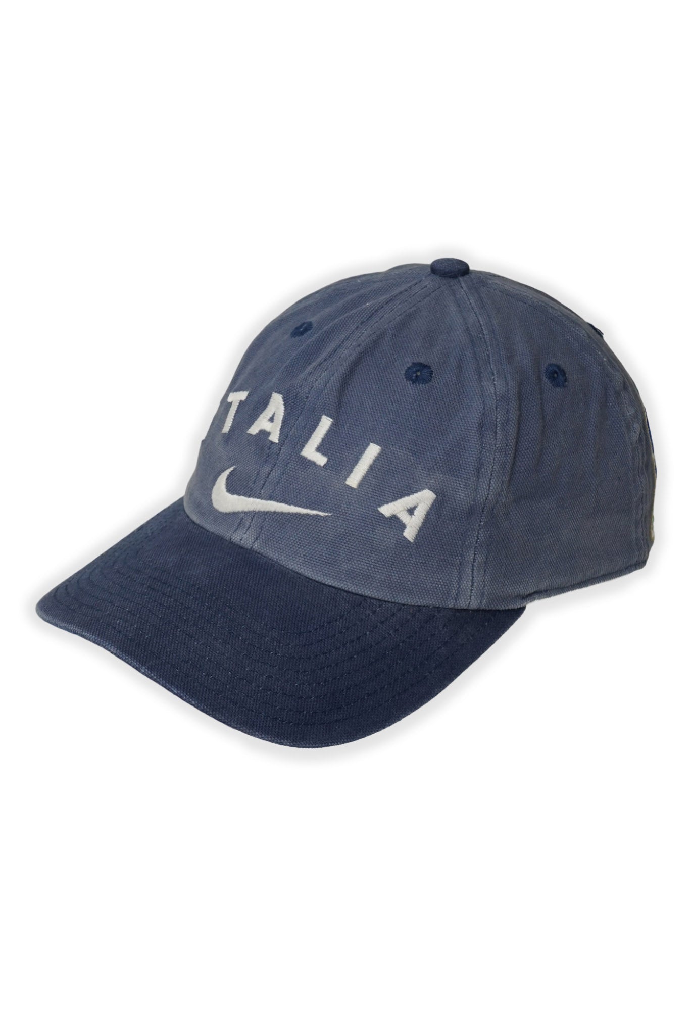 通販生活 ファッション Nike Vintage 90s Vintage Atlas Cap– Baseball Blue Italia 記念グッズ