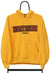 Vintage Northern Wolves Spellout Yellow Hoodie front