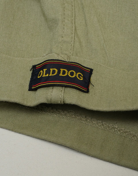 Vintage Old Dog Green  Shorts