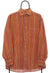Vintage Orange Striped Corduroy Shirt