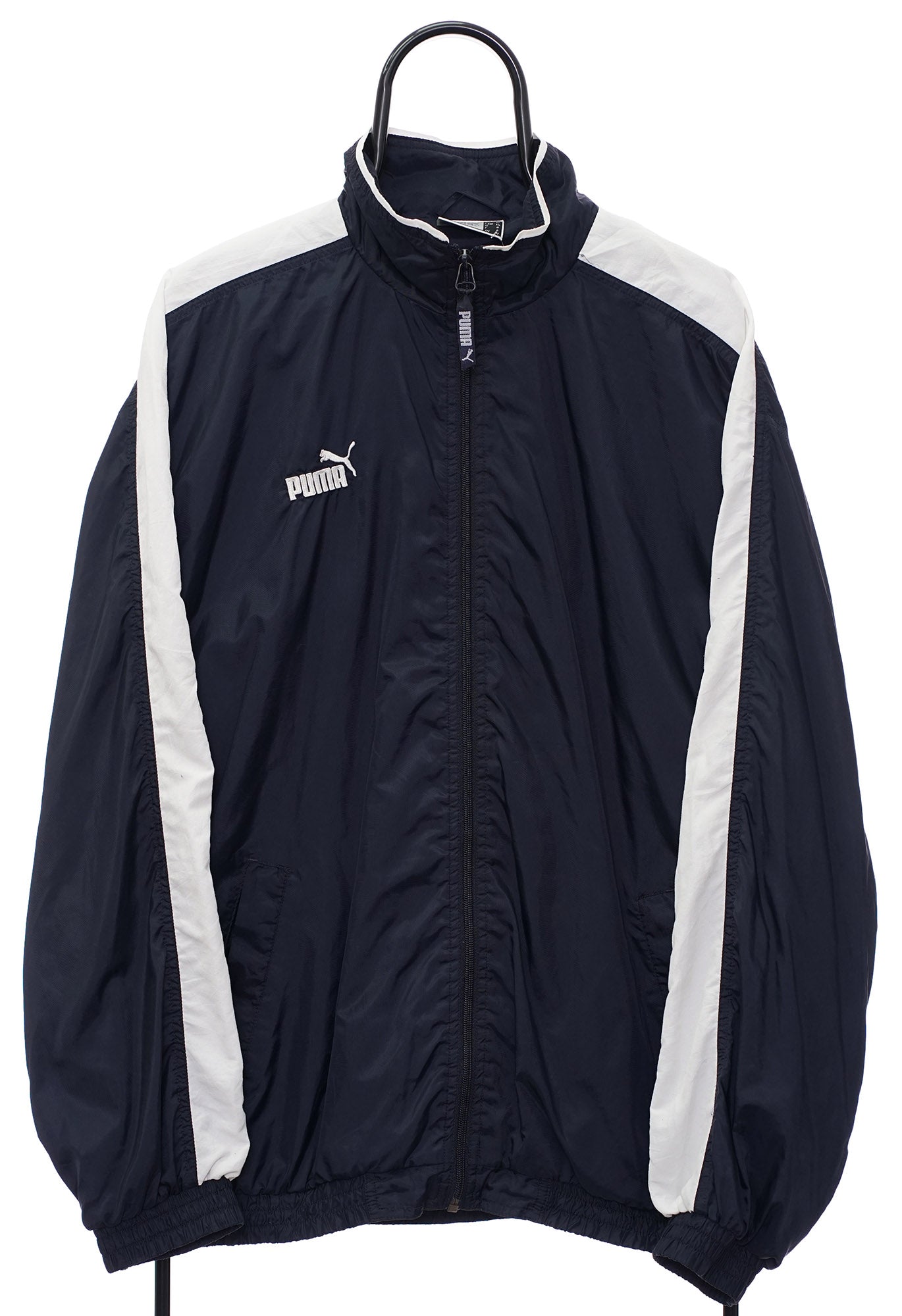 Puma navy blue jacket best sale