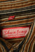 Vintage Shun Tong Brown Striped Corduroy Shirt