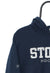 Vintage Storm Hockey Spellout Navy Hoodie detail 3