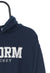 Vintage Storm Hockey Spellout Navy Hoodie detail 4