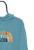 Vintage The North Face Spellout Blue Hoodie detail 4