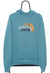 Vintage The North Face Spellout Blue Hoodie front