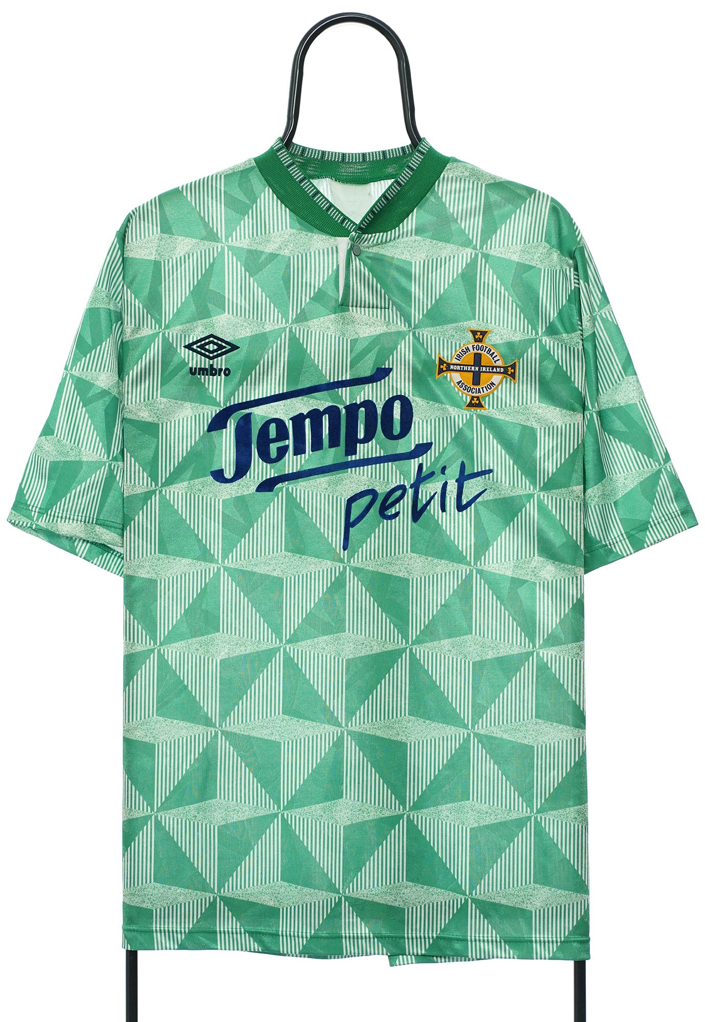 Vintage Umbro Northern Ireland Green Football Shirt Atlas Vintage